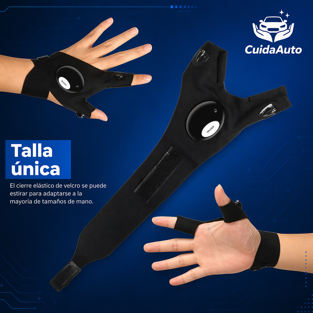 Guantes LED para vehículos