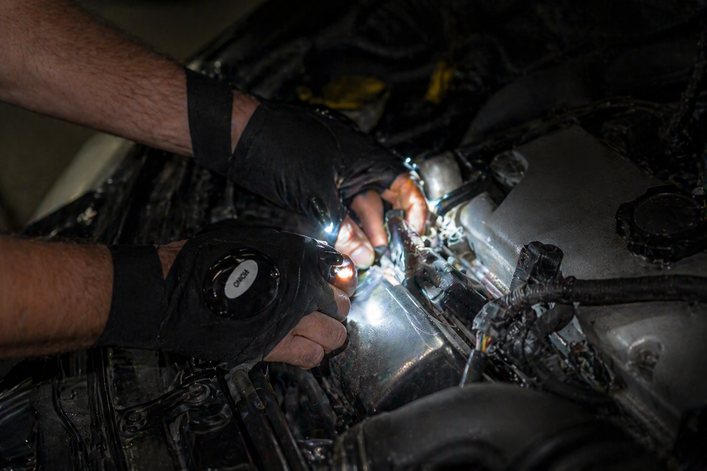 Guantes con Luz LED para vehículos